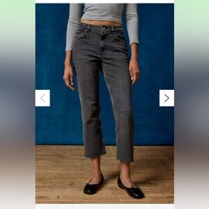 Urban Outfitters Cropped Cowboy Jean Faded Black Size 28